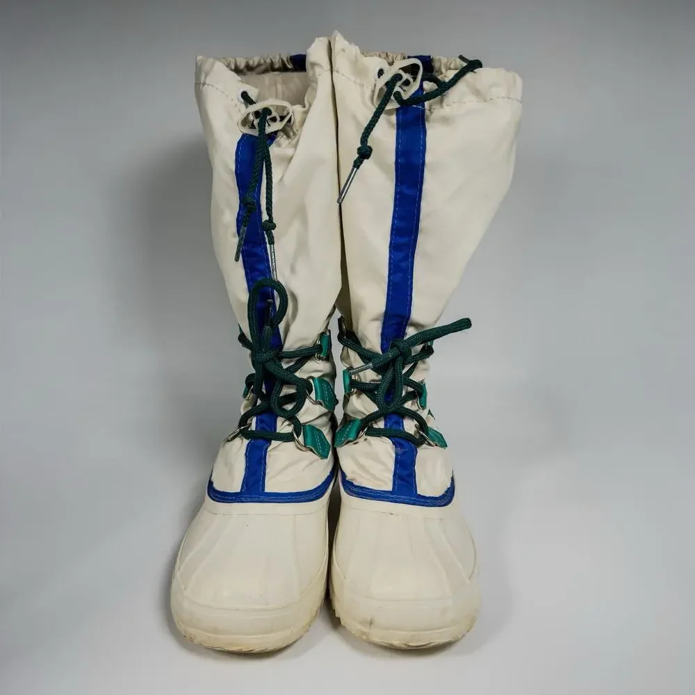 Sorel Boots Vintage Freestyle Snow Winter Green White Women’s Size 6